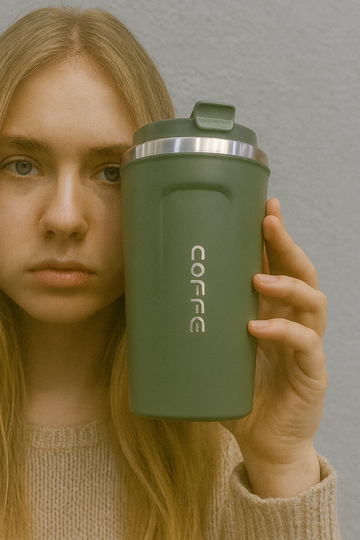 Stainless Steel Coffee Travel Mugs !