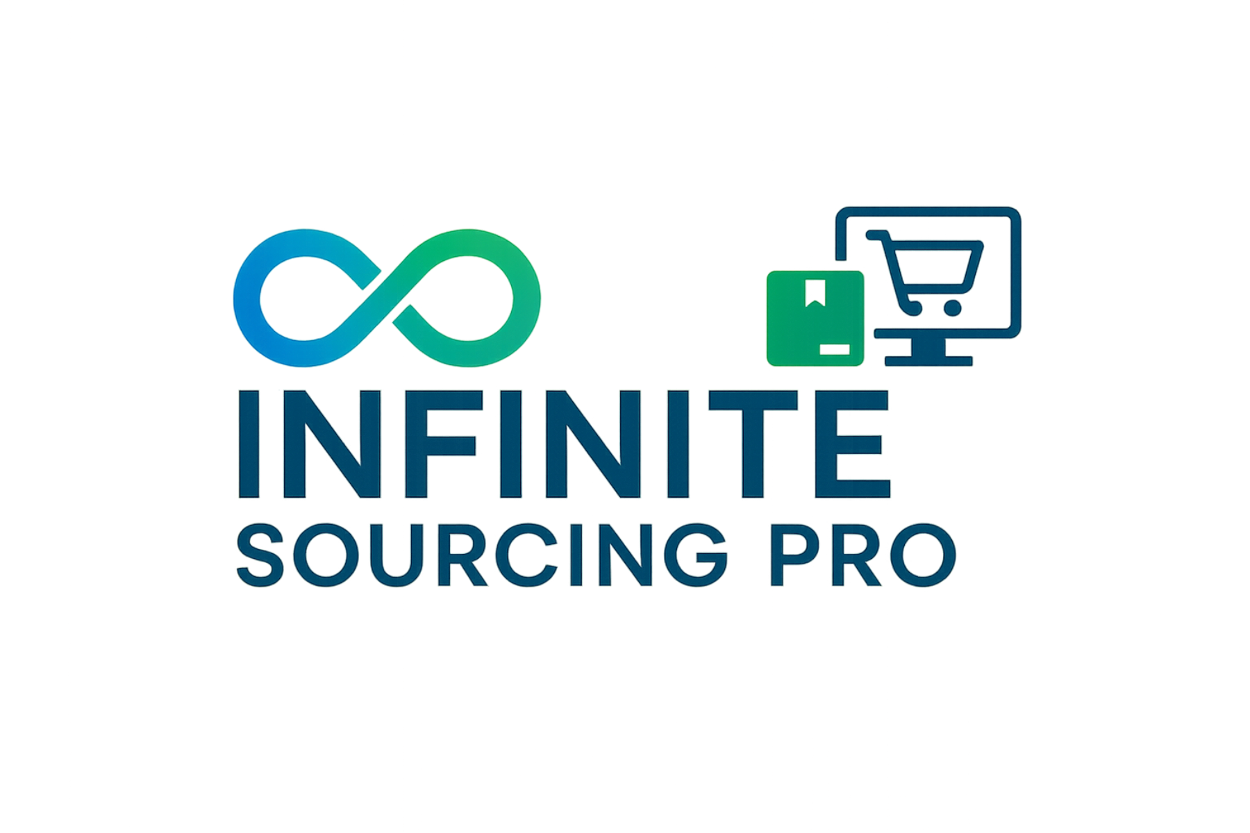 Infinite Sourcing Pro Logo, Relate with online Shopping